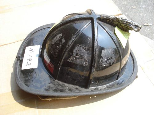 Cairns 1010 helmet + liner firefighter turnout bunker fire gear ...#142 black for sale