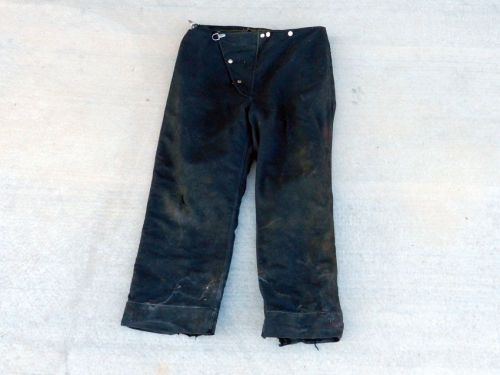 REAL FIREFIGHTER TURNOUTS GLOBE INSULATED PANTS SIZE 38 ~ L@@K!!