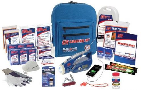 New quake kare 2 person ultimate deluxe backpack survival kit for sale