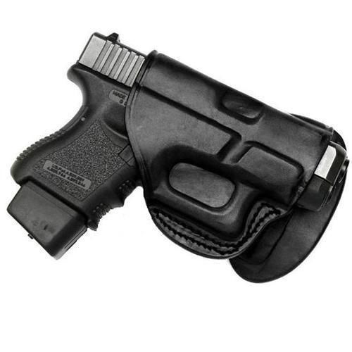Tagua PD2-300 Open Muzzle RH Black Paddle Quick Draw Holster For Glock 17/22