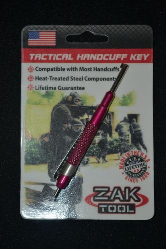 Zak Tool ZT-13 PINK Pocket Handcuff Key LAW ENFORCEMENT/SHERIFF/CORRECTIONS