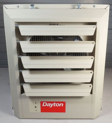 New dayton unit heater 2yu65 electric 5kw 208v 17000 btu 1ph/3ph 350cfm shop for sale