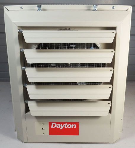 New DAYTON UNIT HEATER 2YU65 ELECTRIC 5kW 208V 17000 BTU 1PH/3PH 350cfm SHOP