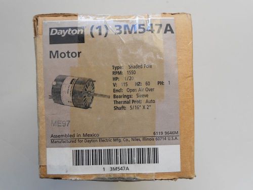 Dayton 3M547A Electric 1/20 hp Motor