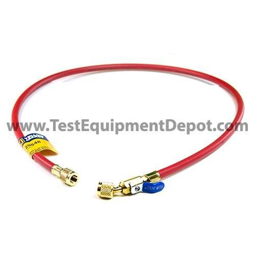 Yellow jacket 29648 48&#034;, red, compact ball valve, plus ii 1/4&#034; hose for sale