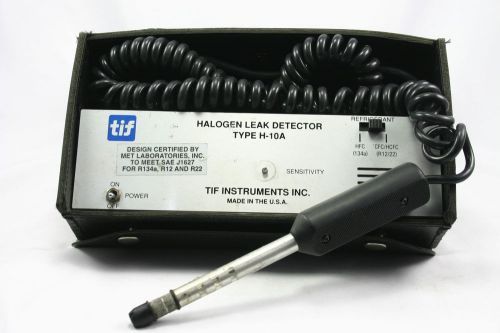 Tif halogen leak detector h-10a ac pump style w/ case for sale