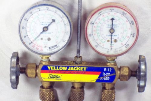Yellow jacket test and charging manifold hvac r-richie engineering co. for sale