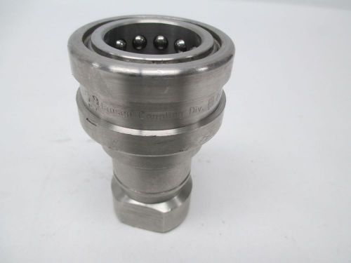 New hansen ll6-hkp quick coupling stainless 3/4 in npt hydraulic fitting d294382 for sale
