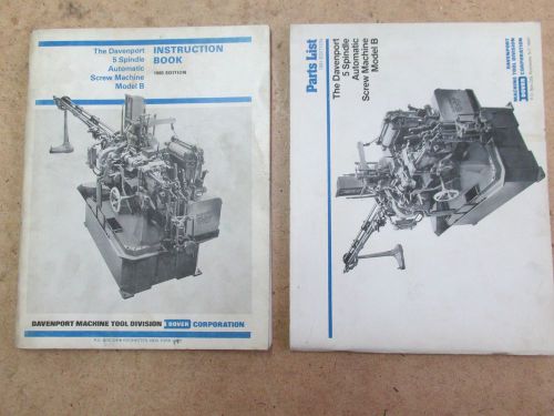 Davenport instruction and repair part manuals for sale