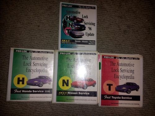 Pro-lok - the automotive lock servicing encyclopedia set for sale