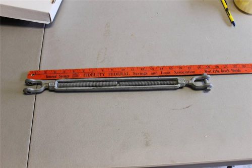 18&#034; close galvanized turnbuckle new missing one end bold. for sale