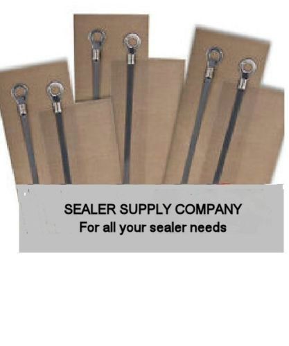 Six 16&#034; hand impulse sealer repair kits 6 element 6 ptfe cloth set free shipping for sale