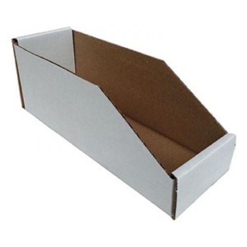 Cardboard Open Top Bin Boxes 4&#034; x 12&#034; x 4 1/2&#034; (Bundle of 50)