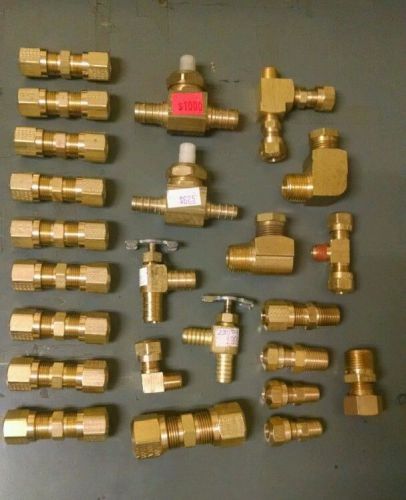 Brass fittings: dot air brake union compression fitting, and more for sale