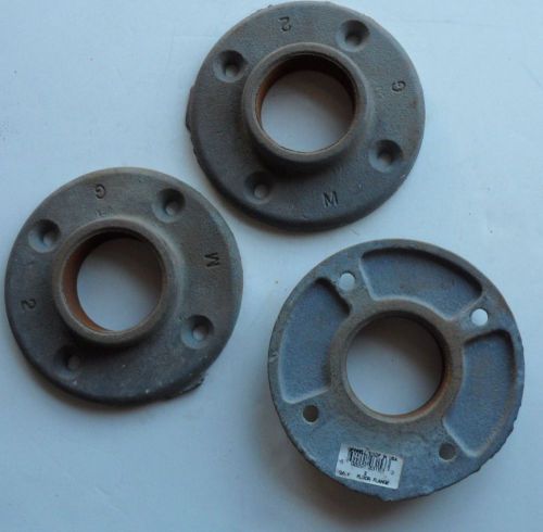Lot of 3 New Grinnell Floor Flange 2&#034; Two Inch FREE PRIORITY MAIL SHIPPING