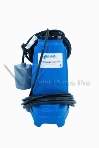 New goulds pe31p1 1/3 hp 115 v submersible sump effluent pump automatic for sale