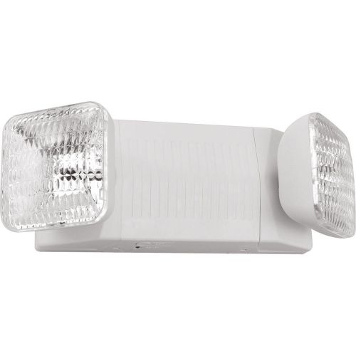 Progress lighting exit sign 2 light wall mount in white pe007-30 for sale