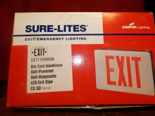 NEW Sure-Lites Exit Light CX-SD Series