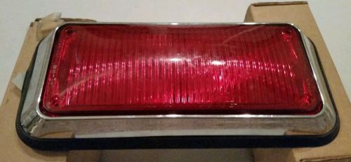 Whelen New 700 Series Red Halogen Light, Lamp, Lens, Plate And Gasket