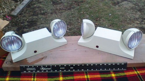 2x dual lite twin-head emergency lighting units commercial light self for sale