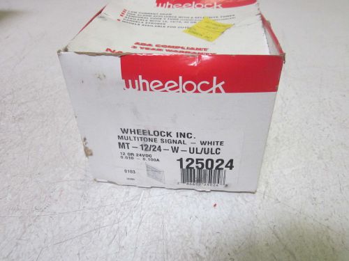 WHEEL LOCK INC. MT 12/24-W-UL/ULC 120V WHITE MULTI TONE SIGNAL *NEW IN A BOX*