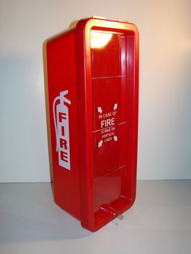 RED FIRETECH FT10P HEAVY DUTY PLASTIC FIRE EXTINGUISHER CABINET 10#