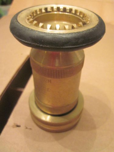 New nos rare elkhart brass fire hose portable spray nozzle l-205-b listed 392m for sale