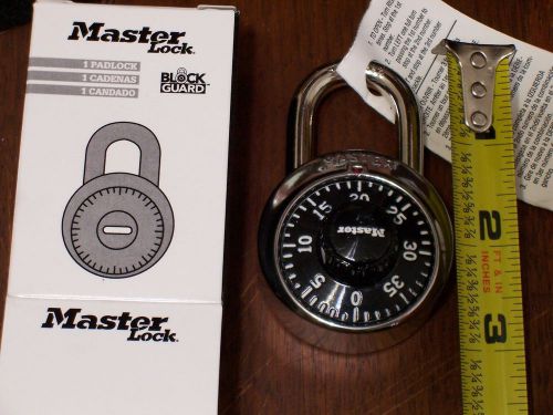 LOT OF 6 Master Lock 1500 Stainless Steel Combination Padlock  Free Shipping