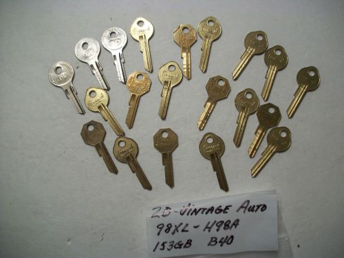 Locksmith LOT - 20 Key Blanks for Older GM Cars, 98XL, H98A, 153GB, B40