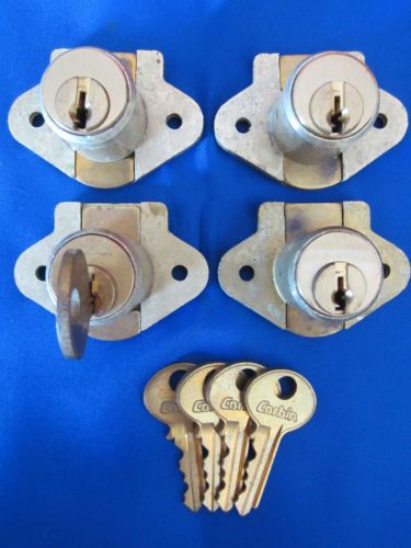 Corbin cabinetlock - #02066 - k.a. drawer locks - lot of 4 - nos for sale