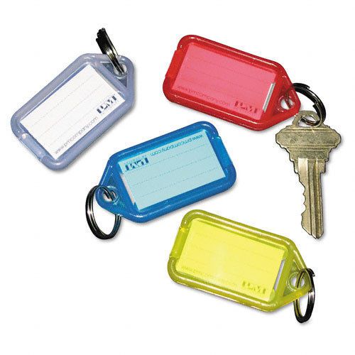 Securit extra color-coded key tags for key tag rack, assorted, 4/pack for sale