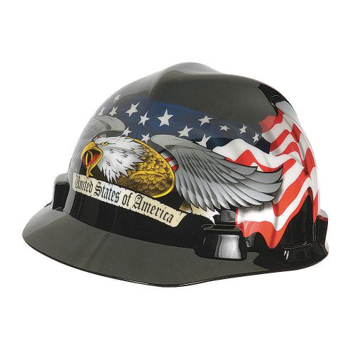 Hard hat, ftbrm, slttd, 4rtcht, eagle w/flag 10079479 for sale