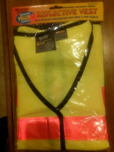 Western safety yellow reflective vest motorcycle safety for sale