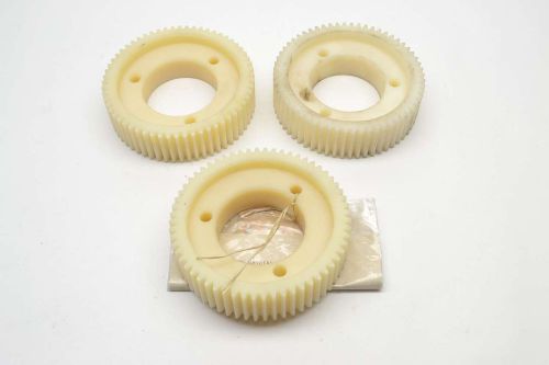 LOT 3 NEW SIG 54624586 60 TOOTH 2-1/2IN BORE NYLON GEAR WHEEL B383632