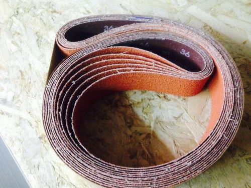 2&#034; x 72&#034; 36 Grit Premium Ceramic Sanding Belt (6pcs)