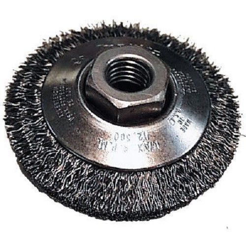 New makita 3-3/8&#034; x 5/8-11 crimped wire wheel bevel brush 743210-a #90687 for sale