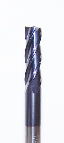 1/4&#034; (.250&#034;) carbide 4 flute endmill, tiain-futura coated for sale