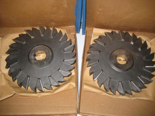 2 new niagara 8&#034; x 3/4&#034; staggered tooth side milling cutters for sale