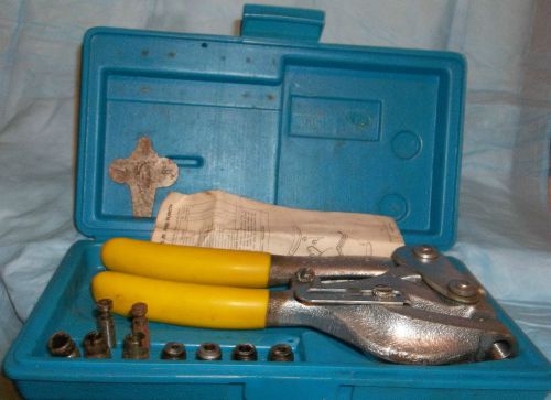 Roper Whitney No. 5 JR Hand Punch - With Case/Key/Instructions