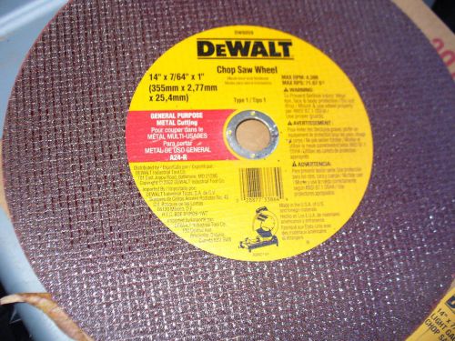 Dewalt metal cutting 14 &#034; chop saw blades