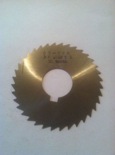 Used Milling cutter Slitting Saw 3 X .032 X 1 HSS