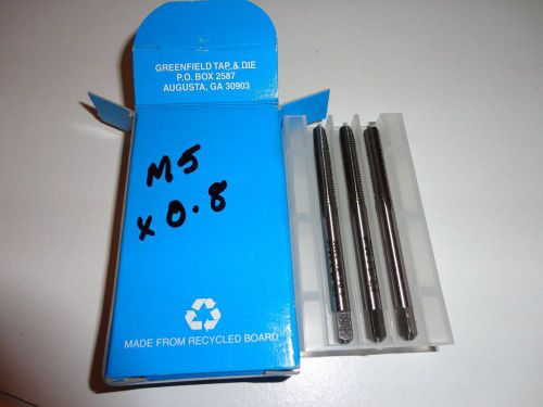 Greenfield metric right hand taps . set of three . m5 x 0.8 for sale