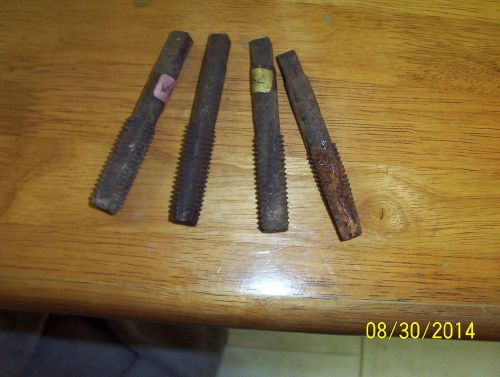 SET OF 4 VARIOUS SIZES DRILL TAPS