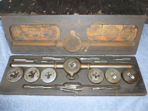 Large wells bros greenfield &#034;little giant&#034; tap &amp; die set # 5 gtd for sale