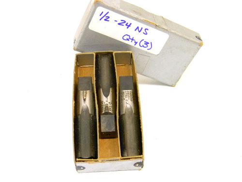 3 new surplus threadwell 1/2&#034;-24 ns (tapered threads) 4-flute plug for sale