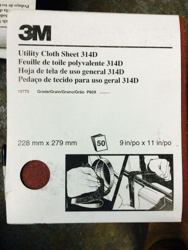 3M 314D Coated Aluminum Oxide Sanding Sheet - P60x - 9 in  x 11 in 19773 50/PK