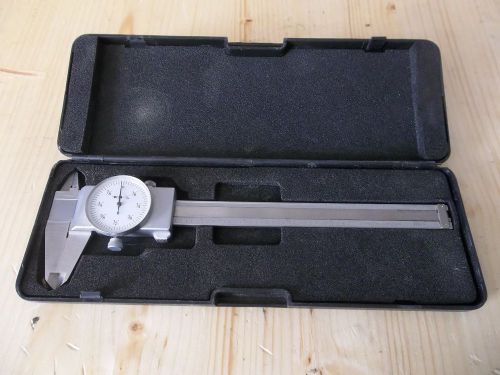 PEC 6&#034;  FRACTIONAL  DIAL CALIPER  CALIPERS MINT CONDITION IN CASE