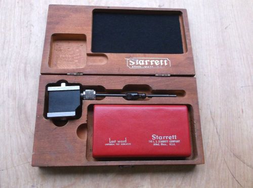 STARRETT NO. 657 MAGNETIC BASE WITH NO. 711 LAST WORD INDICATOR , SET