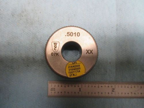 .5010 CLASS XX WGC RING GAGE FOR CALIBRATING DIAL BORE GAGE JIG GRINDER MACHINE