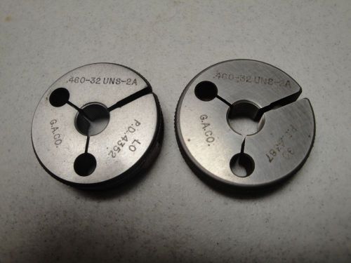 .460-32 UNS 2A GO &amp; NO GO THREAD RING GAGES
